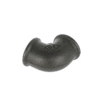 3/4 inch Black Iron 90 Degree Elbow F/F - BSP Gas Pipe Fitting for Commercial Catering