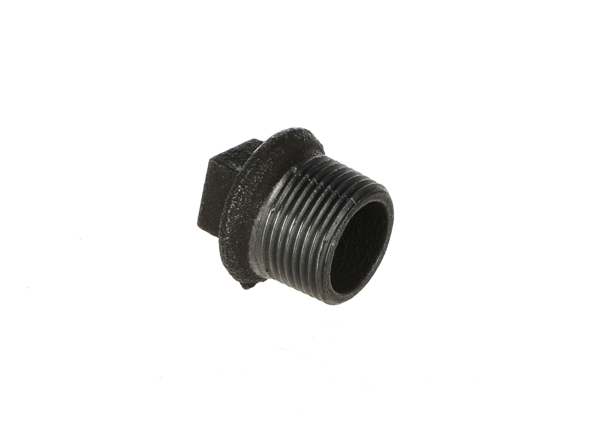 3/4 inch Black Iron Male Plug - BSP Gas Pipe Fitting for Commercial Catering