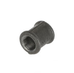 1/2 inch Black Iron Socket Coupler - BSP Gas Pipe Fitting for Commercial Catering
