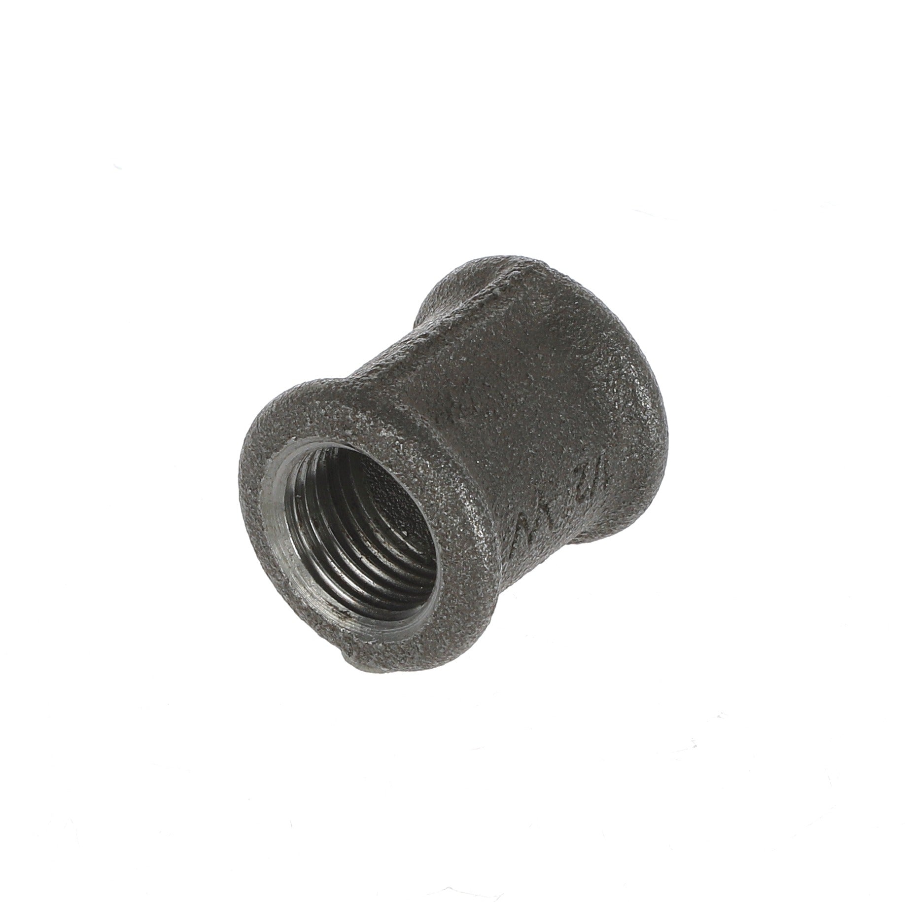 1/2 inch Black Iron Socket Coupler - BSP Gas Pipe Fitting for Commercial Catering