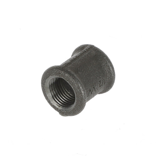 1/2 inch Black Iron Socket Coupler - BSP Gas Pipe Fitting for Commercial Catering