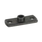 M10 Backplate - Black Iron Gas Pipe Clip Mounting Plate