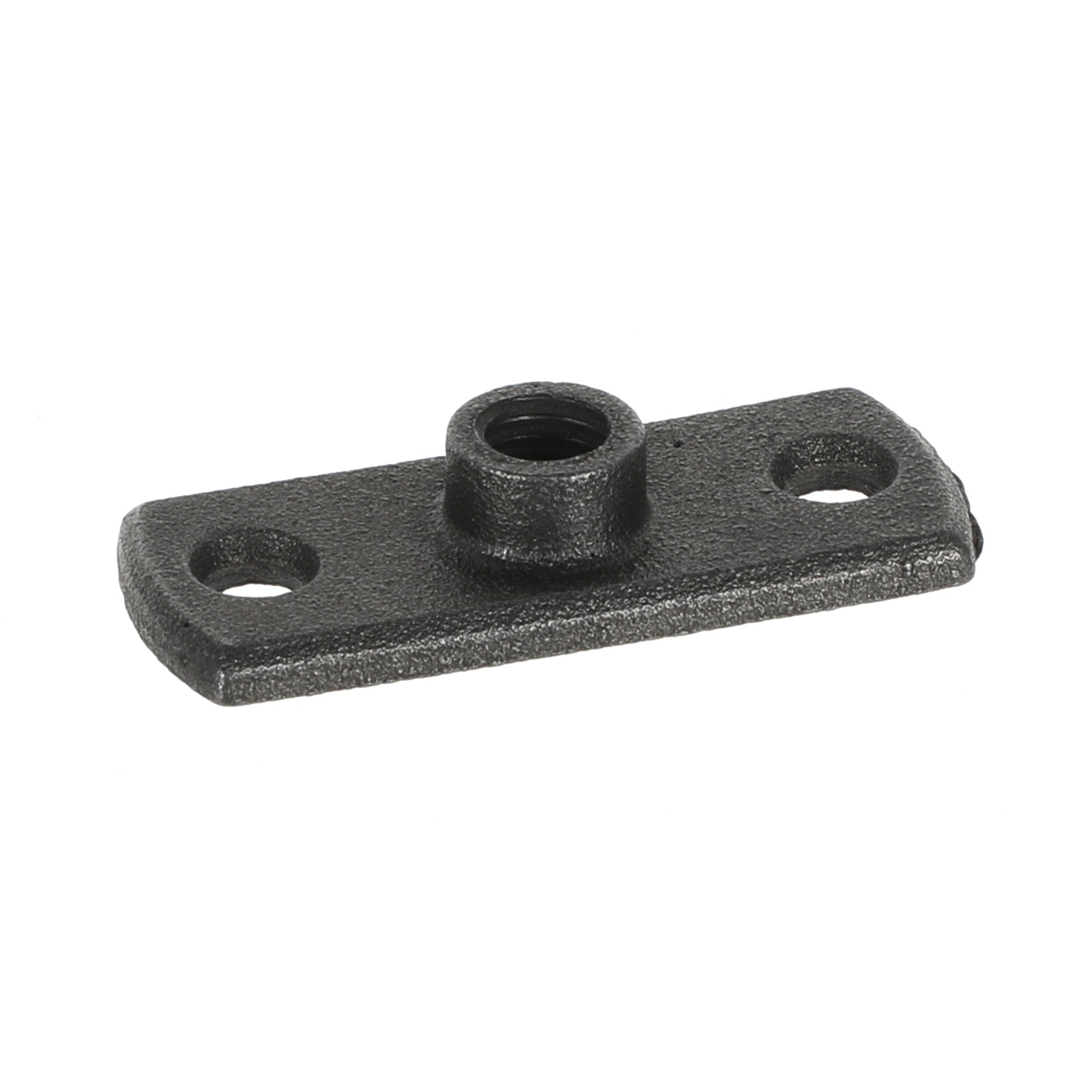 M10 Backplate - Black Iron Gas Pipe Clip Mounting Plate