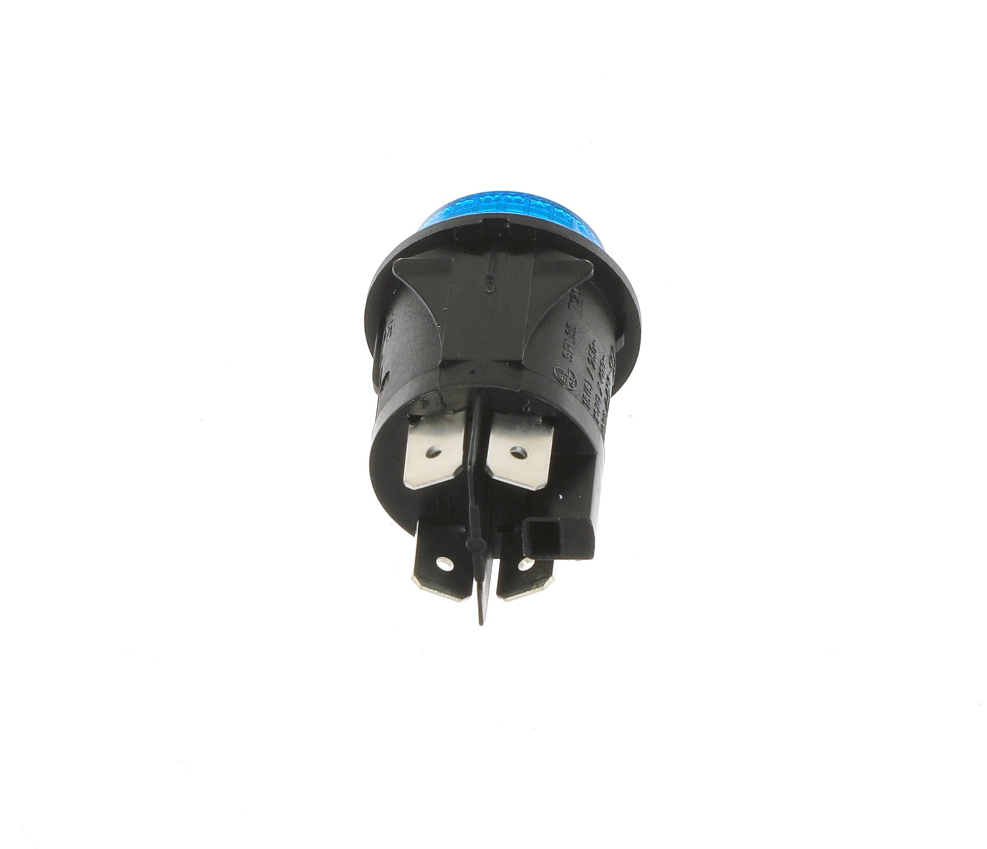 Blue Round Momentary Push Button 2 Pole 16A 250V 25mm - Commercial Catering Equipment Spare