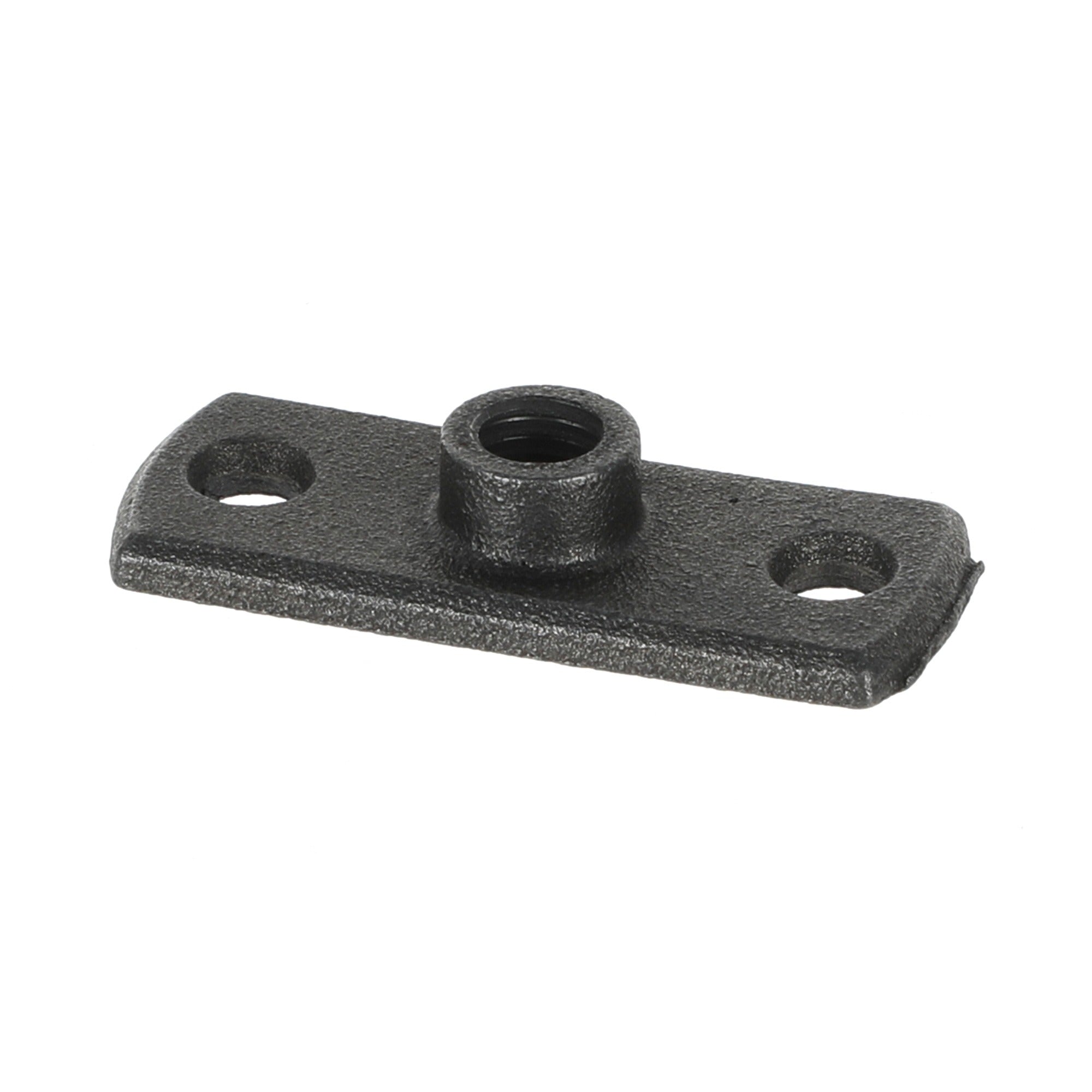 M10 Backplate - Black Iron Gas Pipe Clip Mounting Plate
