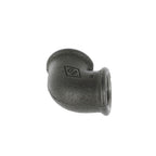 3/4 inch Black Iron 90 Degree Elbow F/F - BSP Gas Pipe Fitting for Commercial Catering
