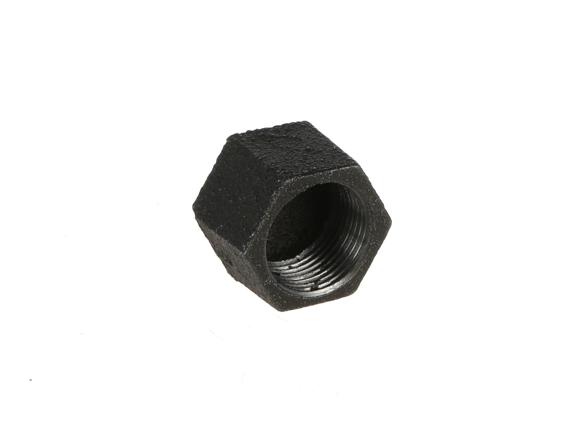 3/4 inch Black Iron Female Plug Cap - BSP Gas Pipe Fitting for Commercial Catering