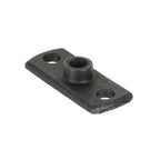 M10 Backplate - Black Iron Gas Pipe Clip Mounting Plate