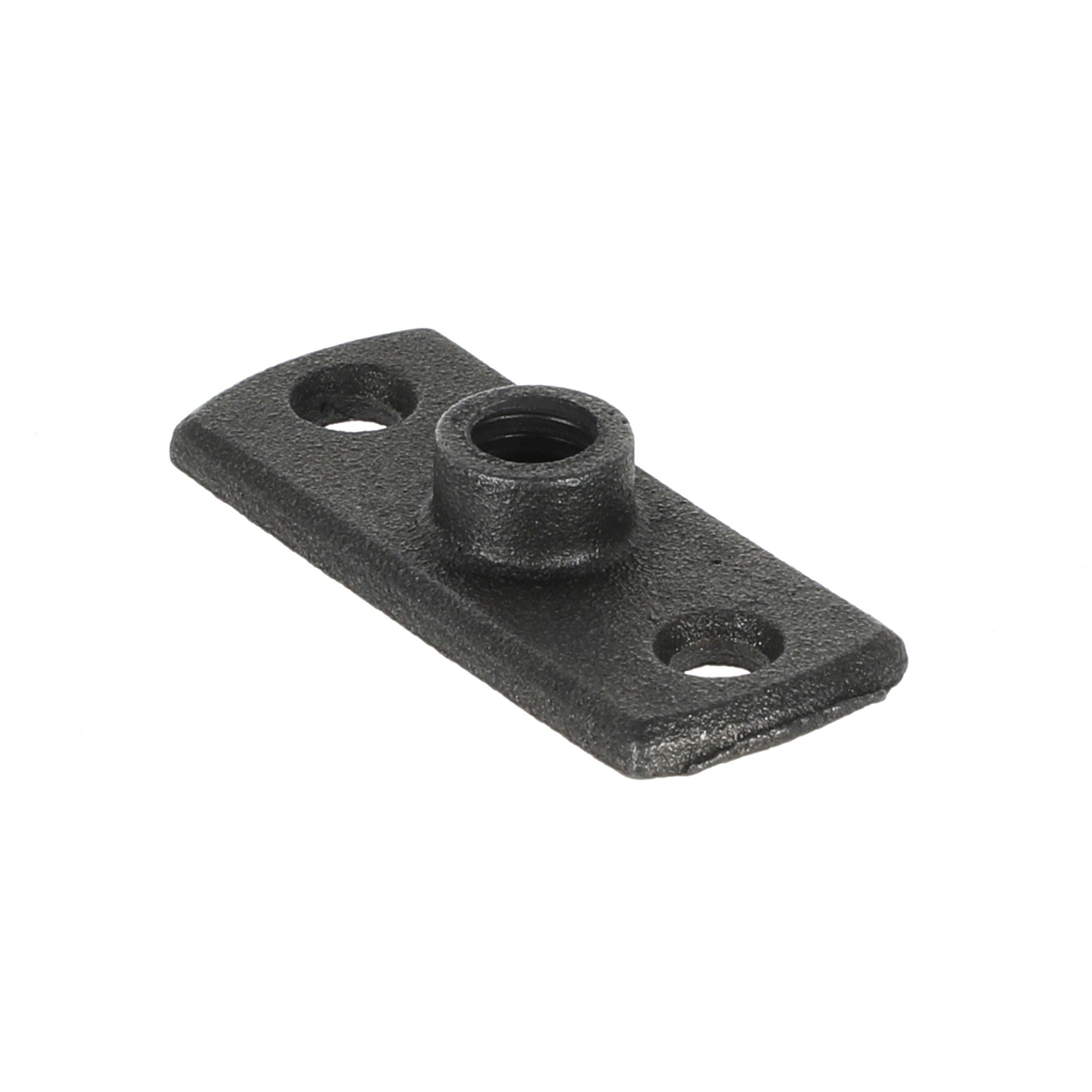 M10 Backplate - Black Iron Gas Pipe Clip Mounting Plate