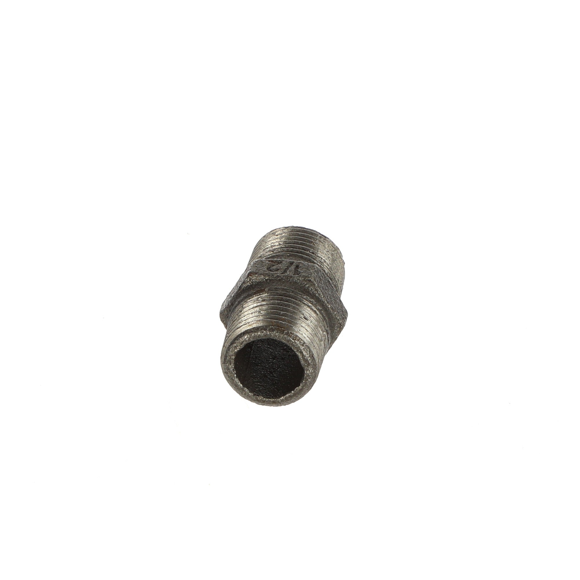 1/2 inch Black Iron Hexagonal Nipple - BSP Gas Pipe Fitting for Commercial Catering