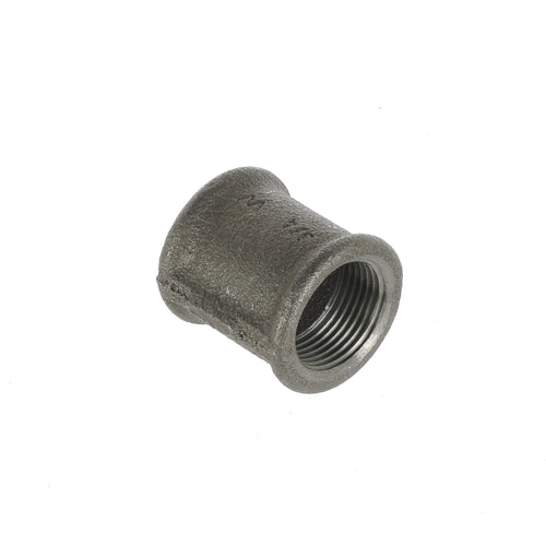 3/4 inch Black Iron Socket Coupler - BSP Gas Pipe Fitting for Commercial Catering