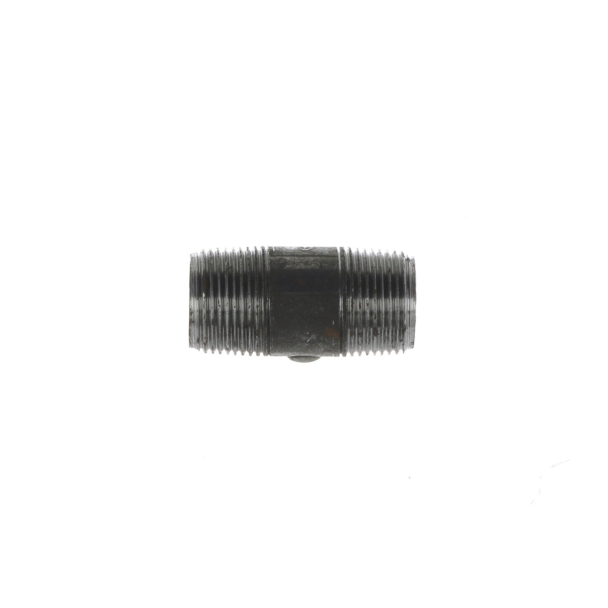 3/4 inch Black Iron Barrel Nipple - BSP Gas Pipe Fitting for Commercial Catering