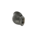 1/2 inch Black Iron 90 Degree Elbow F/F - BSP Gas Pipe Fitting for Commercial Catering