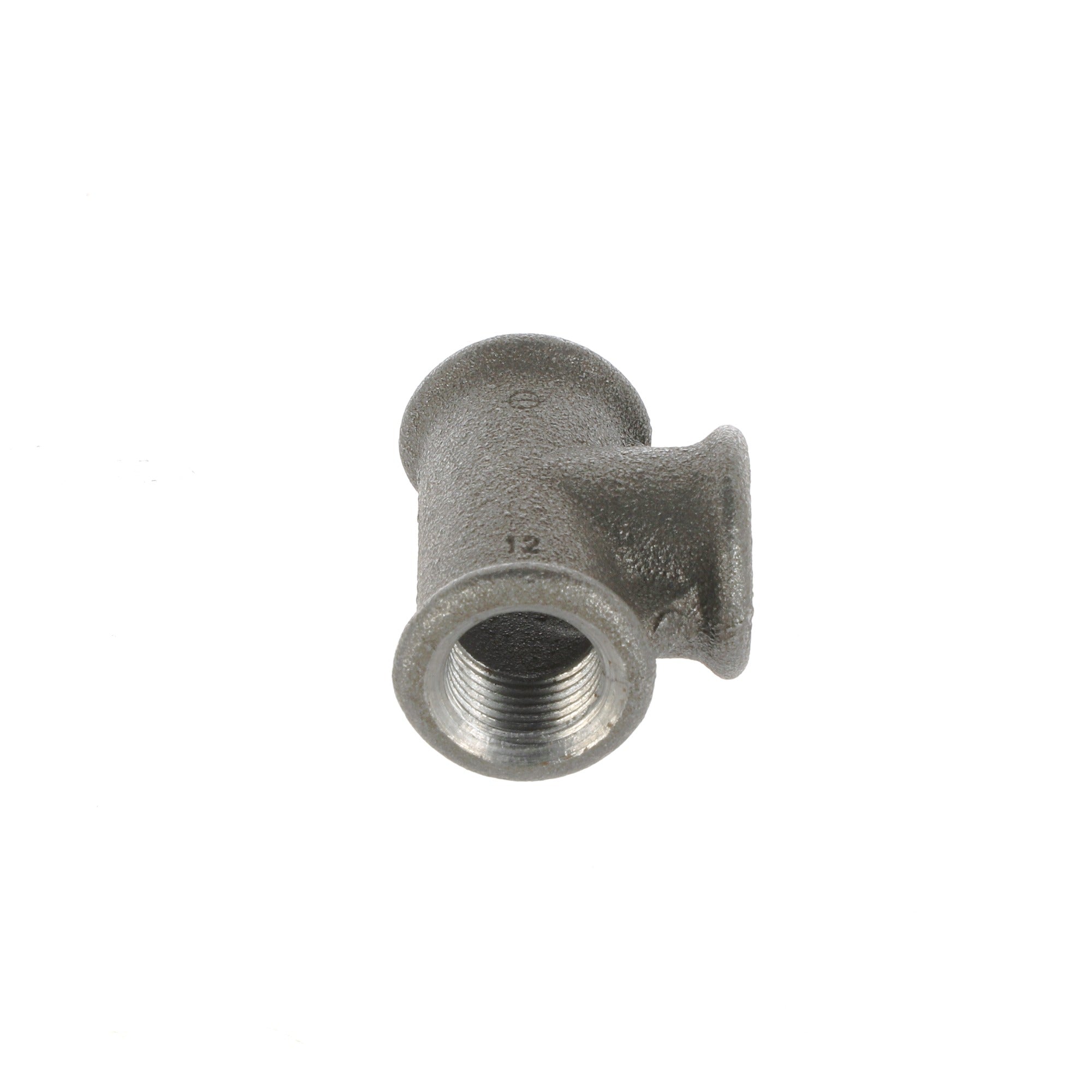 1/2 inch Black Iron Equal Tee - BSP Gas Pipe Fitting for Commercial Catering