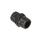 3/4 inch Black Iron Hexagonal Nipple - BSP Gas Pipe Fitting for Commercial Catering