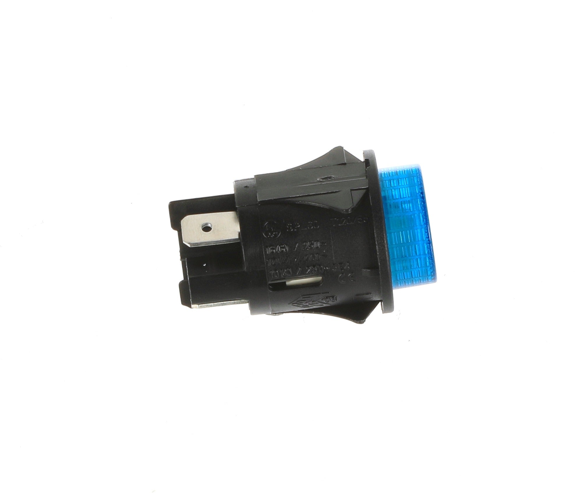 Blue Round Momentary Push Button 2 Pole 16A 250V 25mm - Commercial Catering Equipment Spare