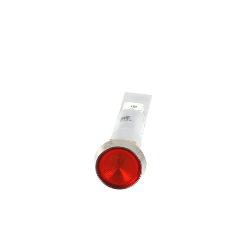 Red Round Indicator Light 230V 10mm Chrome Bezel - Commercial Catering Equipment Spare