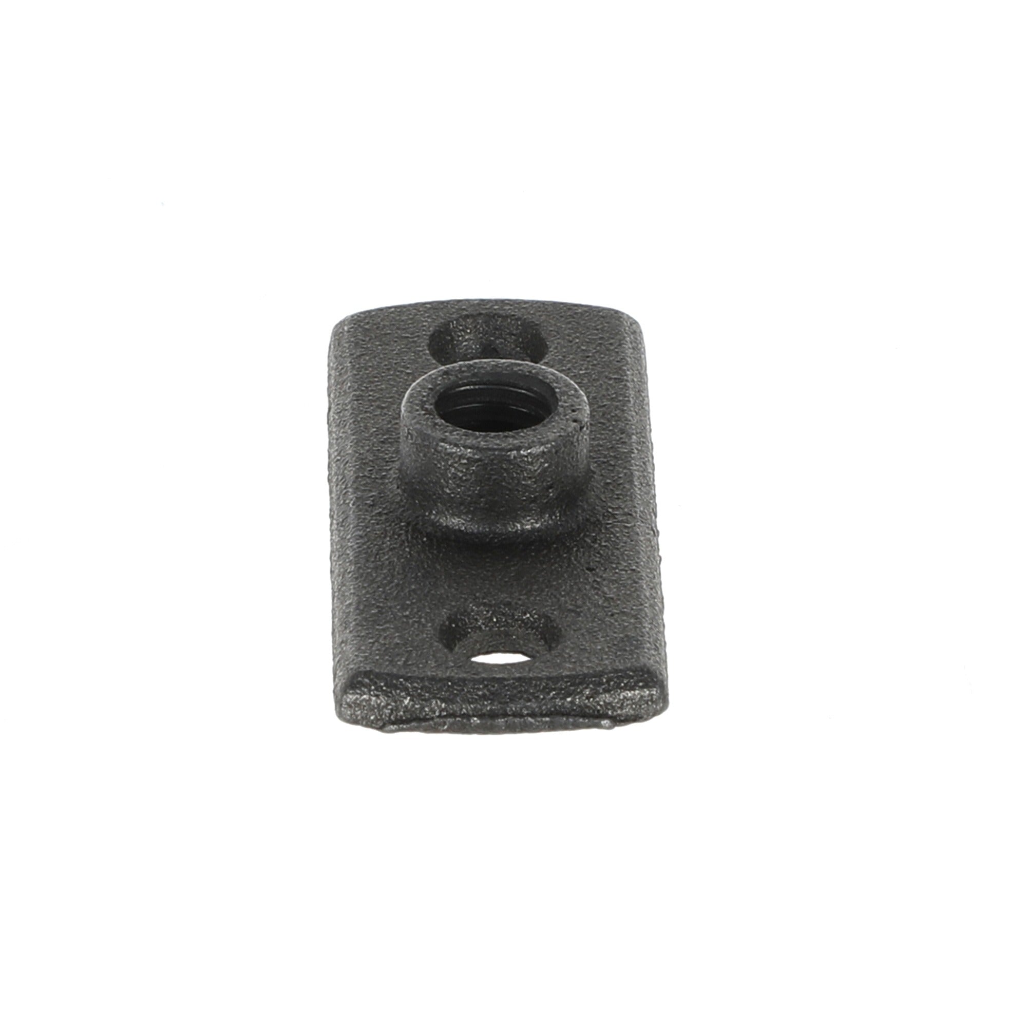 M10 Backplate - Black Iron Gas Pipe Clip Mounting Plate