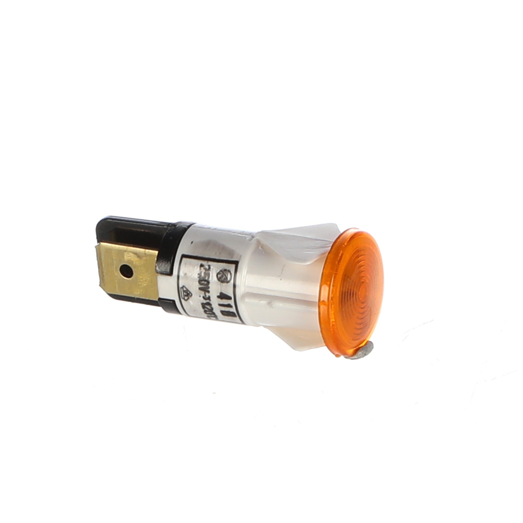 Amber Round Indicator Light 230V 12mm Panel Mount - Commercial Catering Equipment Spare