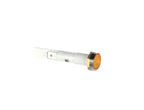 Amber Round Indicator Light 230V 10mm Chrome Bezel - Commercial Catering Equipment Spare