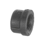 1/2 inch Black Iron Female Plug Cap - BSP Gas Pipe Fitting for Commercial Catering