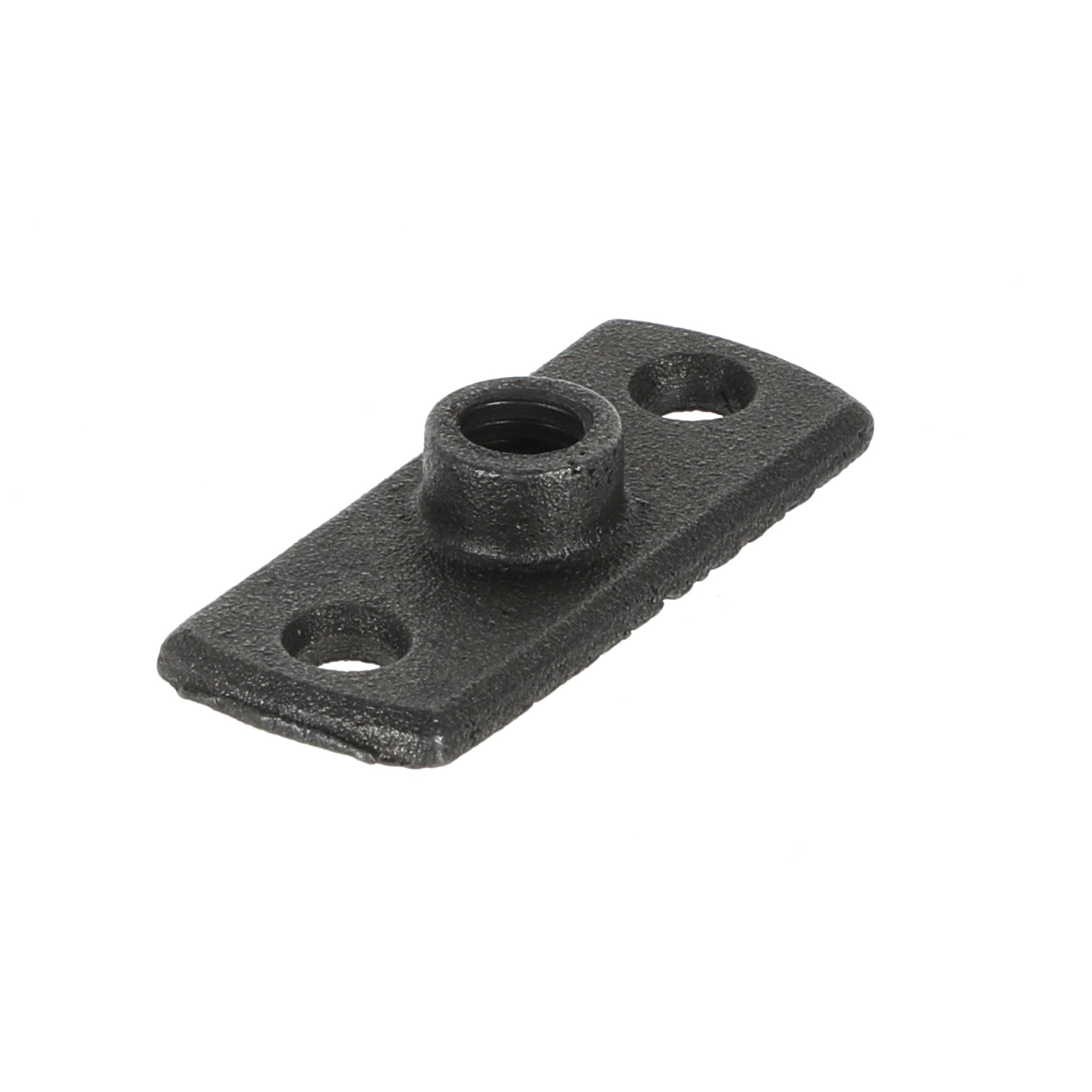 M10 Backplate - Black Iron Gas Pipe Clip Mounting Plate