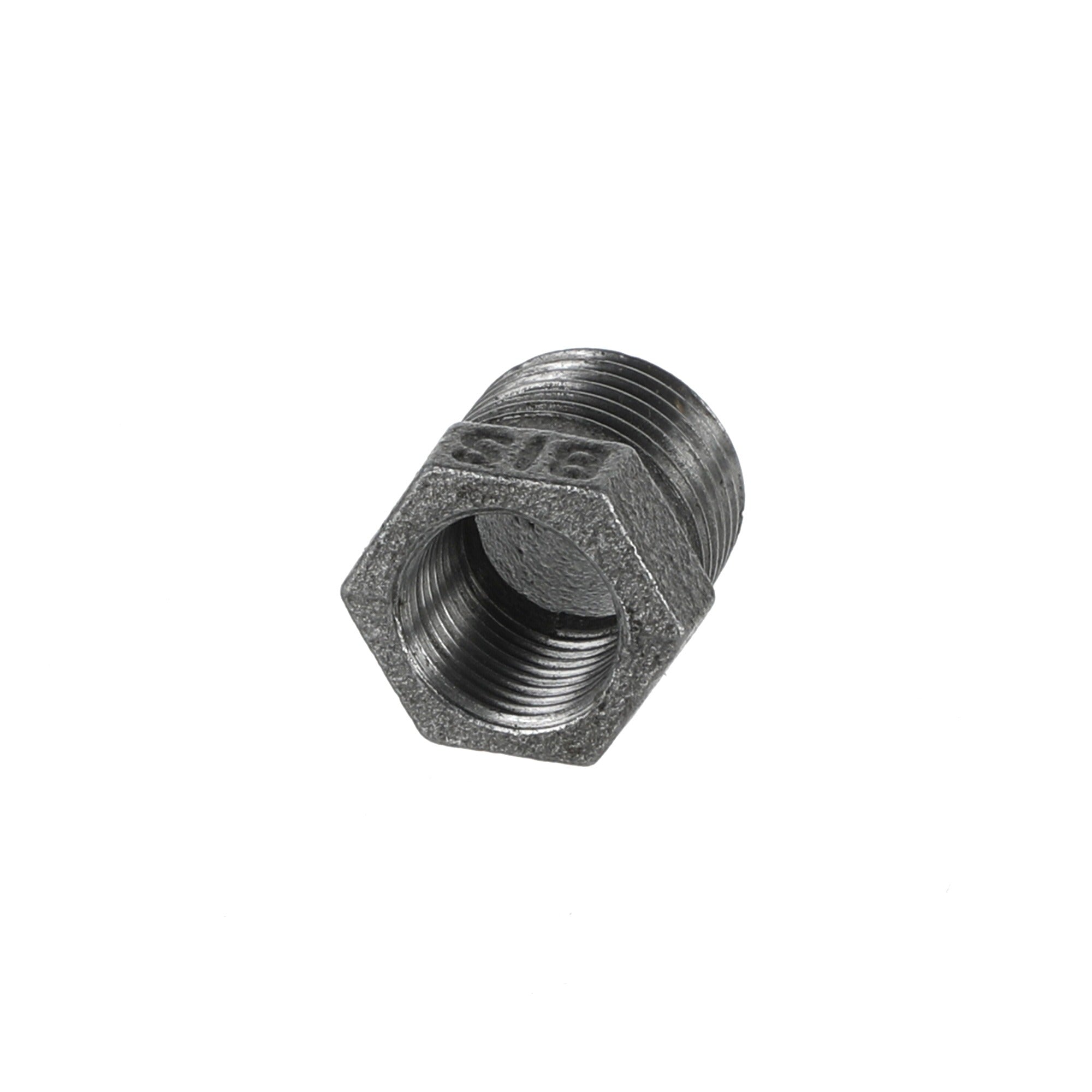 1/2 inch x 3/8 inch Black Iron Reducing Bush BSP Gas Pipe Fitting for Commercial Catering