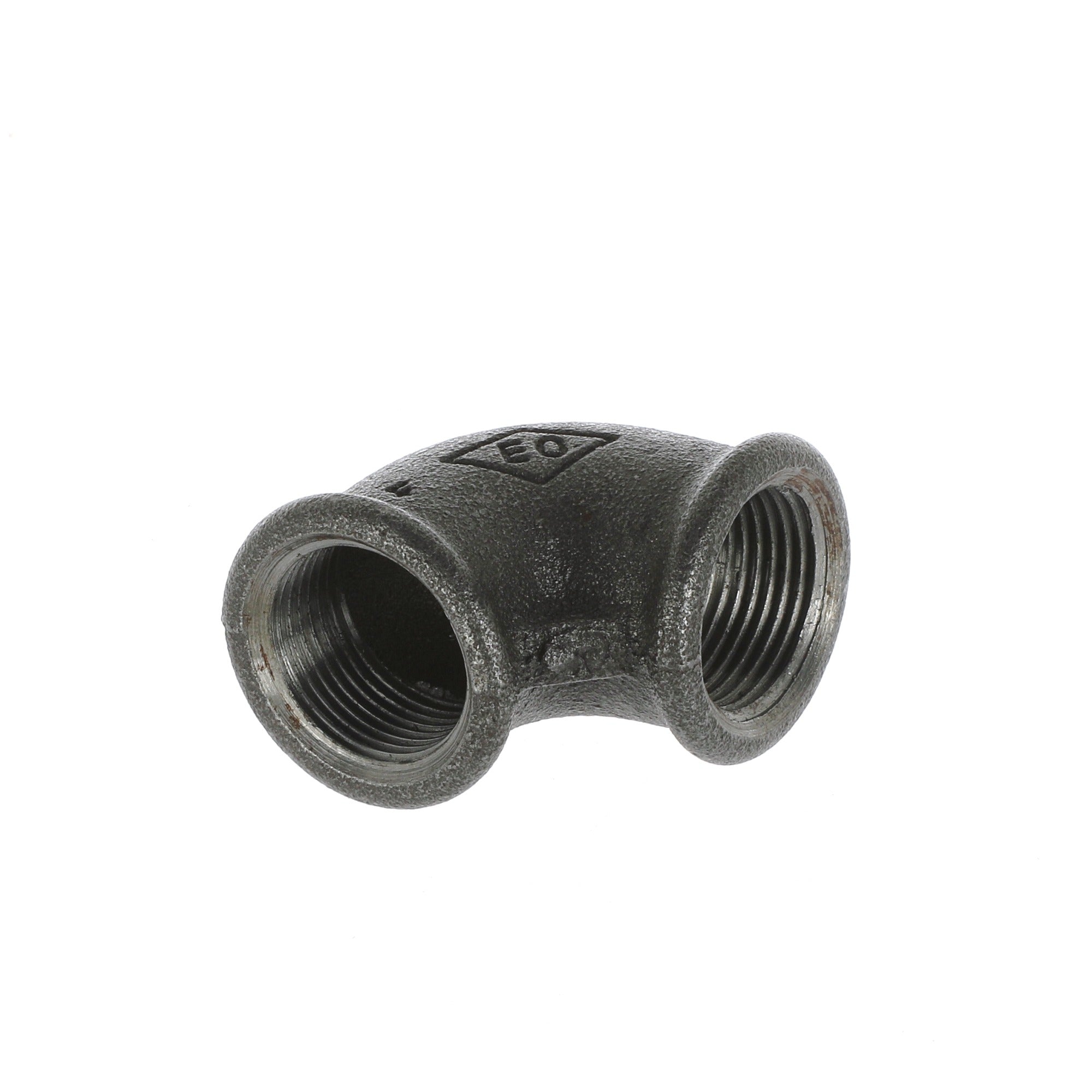 3/4 inch Black Iron 90 Degree Elbow F/F - BSP Gas Pipe Fitting for Commercial Catering