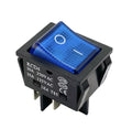 Commercial Equipment Switch / 4 Pin ON OFF (Blue) / 30A 250V / 30.5 x 22mm