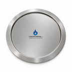 Pizza pan lid stainless steel locking lid for deep pan trays