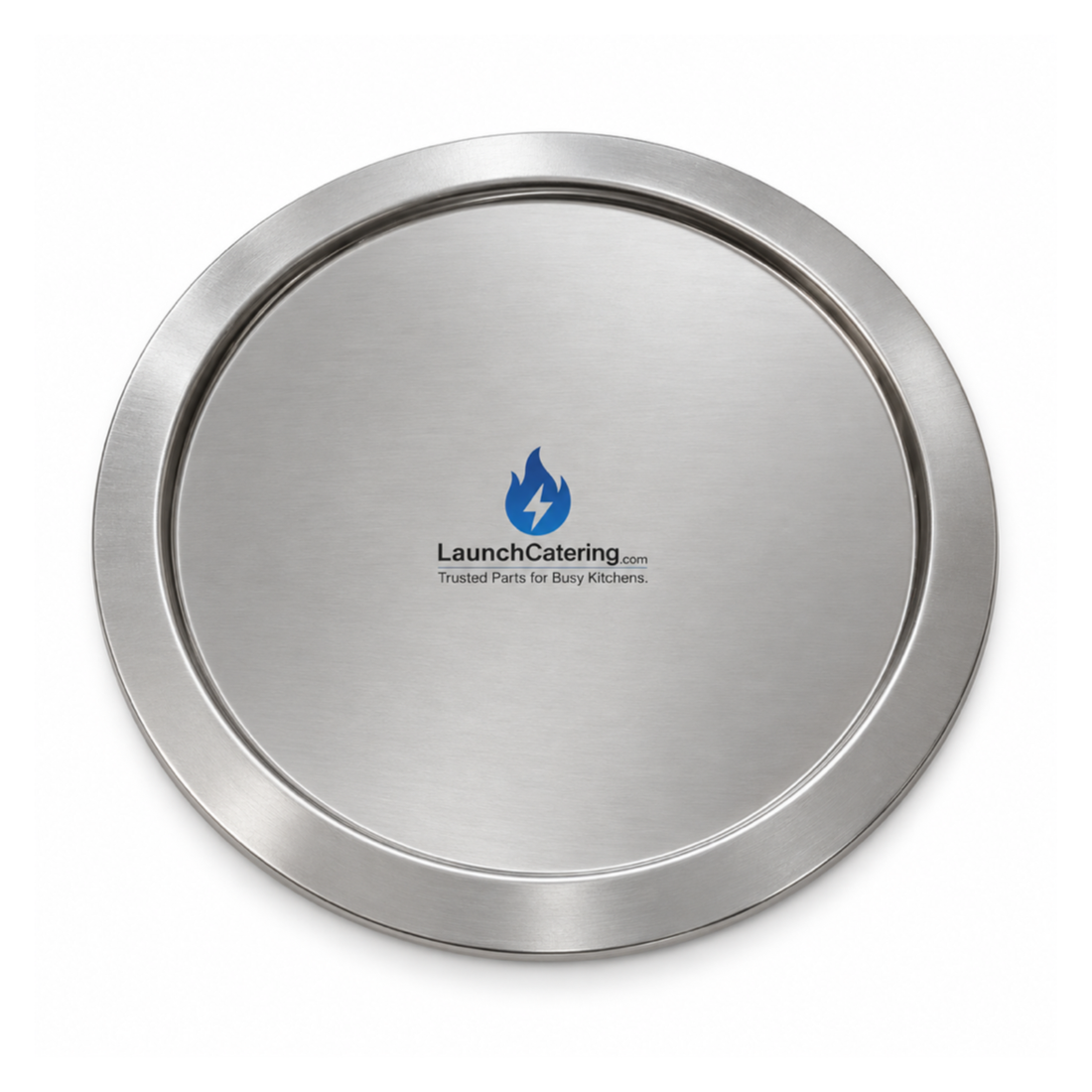 Pizza pan lid stainless steel locking lid for deep pan trays
