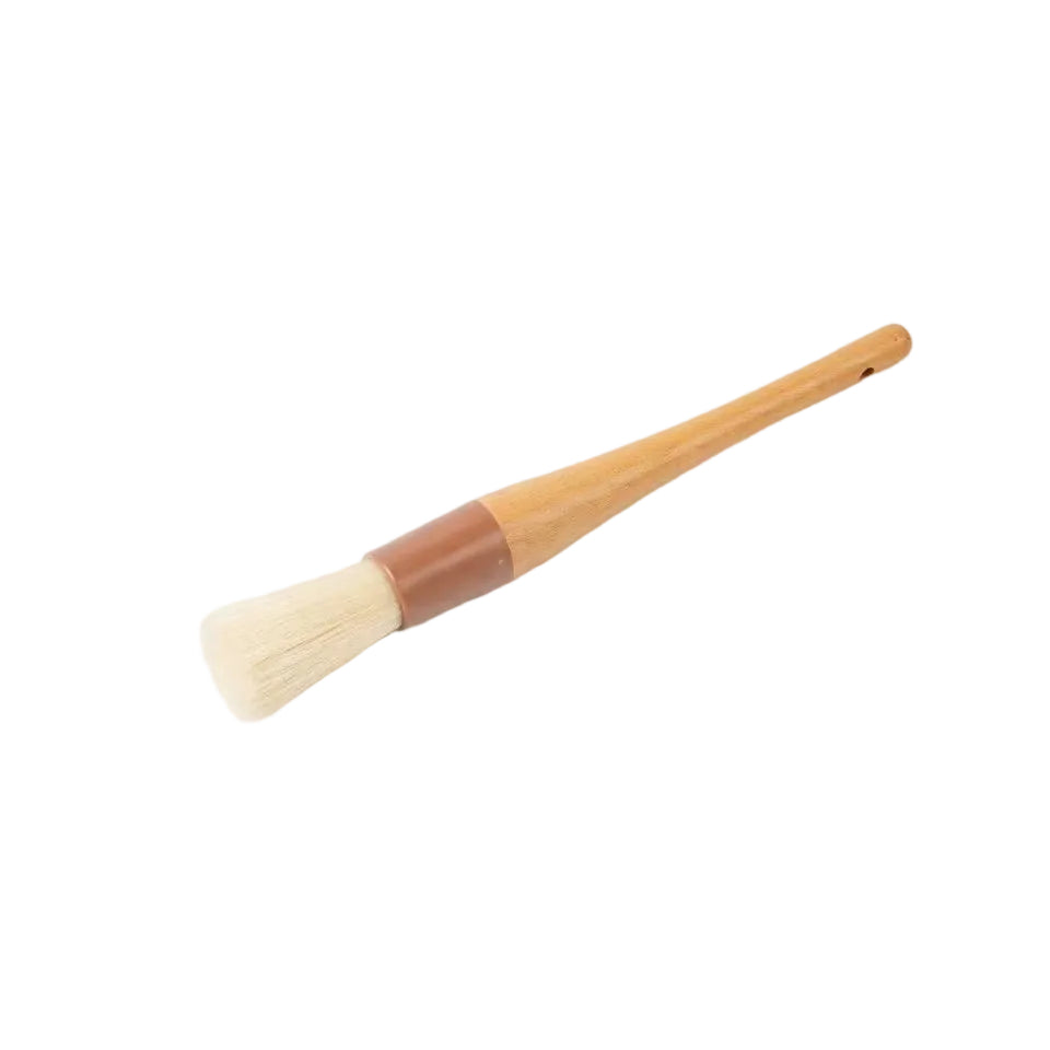 Professional Round Pastry Brush Basting Brush 1 Inch Wooden Handle