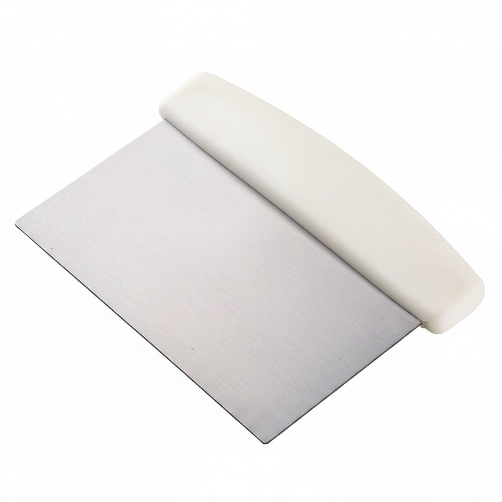 Professional Stainless Steel Dough Scraper White