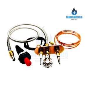 Three Flame Pilot Burner With Electrode, Pipe, Piezo Igniter & Thermocouple LC0.160.046